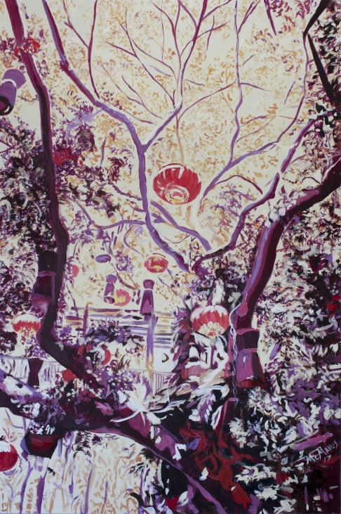 Sunset on a New Year by Connor McManus | Acrylic on gallery-wrap canvas Sunset on a New Year